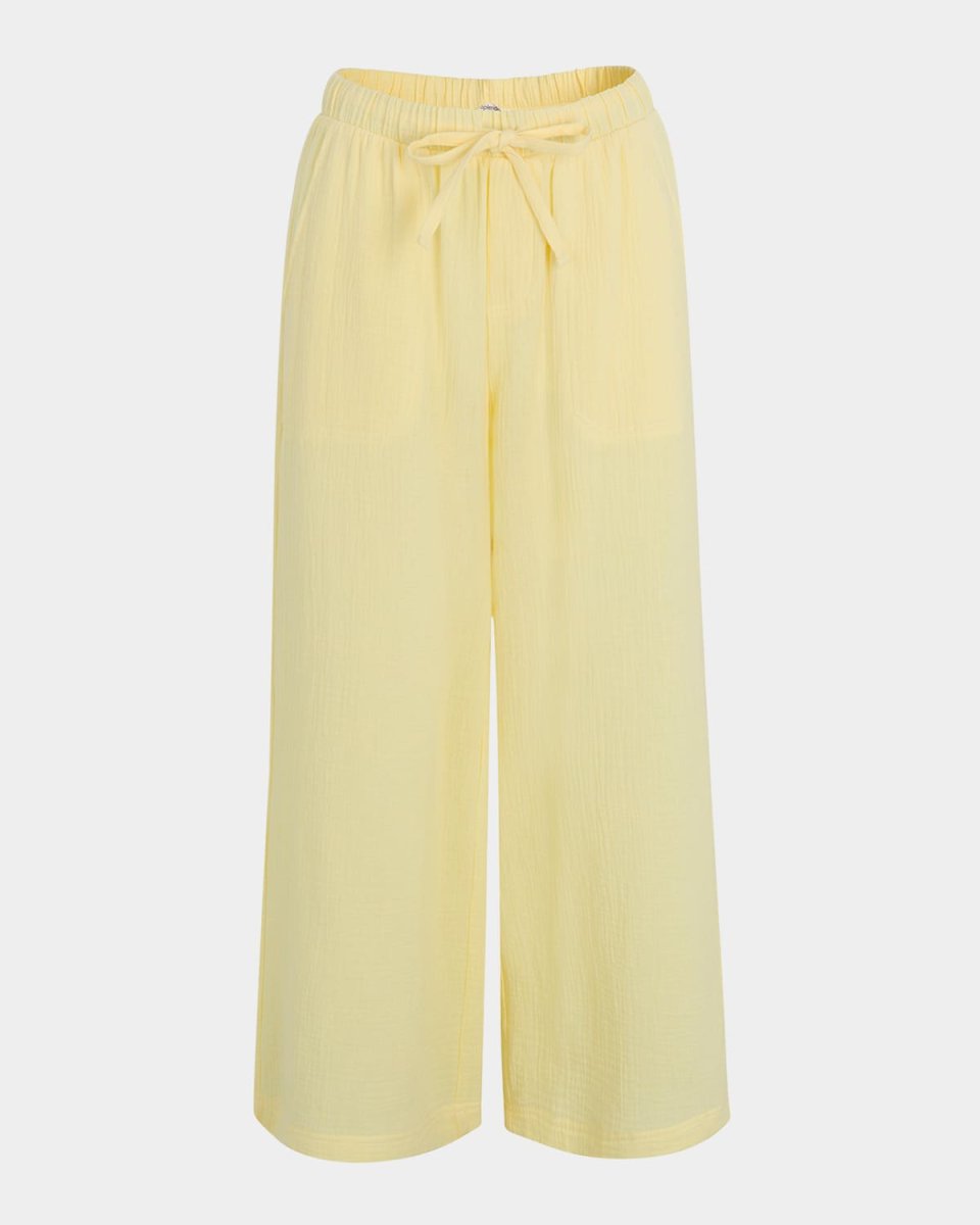 Kit Cotton Gauze Ankle Palazzo Pants